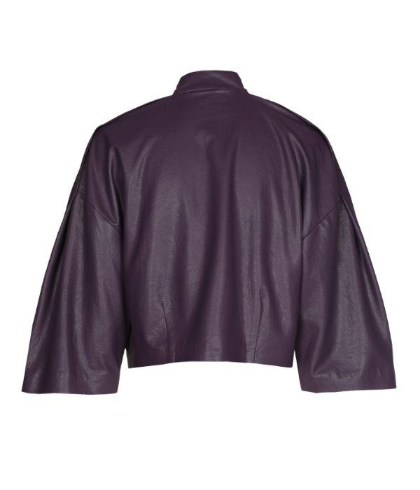 Caroline Biss Bolero vegan leather 05 Plum