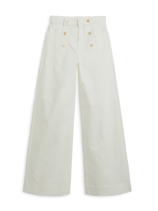 Josh V RUMO high-waisted wide leg jeans 441 light ecru