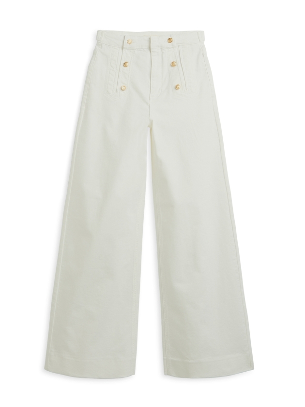 Josh V RUMO high-waisted wide leg jeans 441 light ecru
