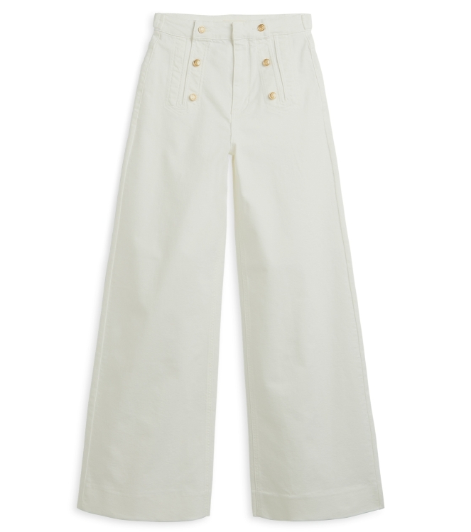 Josh V RUMO high-waisted wide leg jeans 441 light ecru