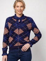 Monari Jacke 788 Classic navy gemusstert