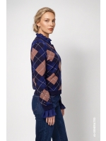 Monari Jacke 788 Classic navy gemusstert