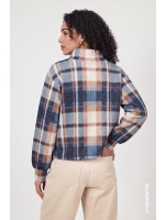 Monari Pullover 554 Tiramisu gemusstert