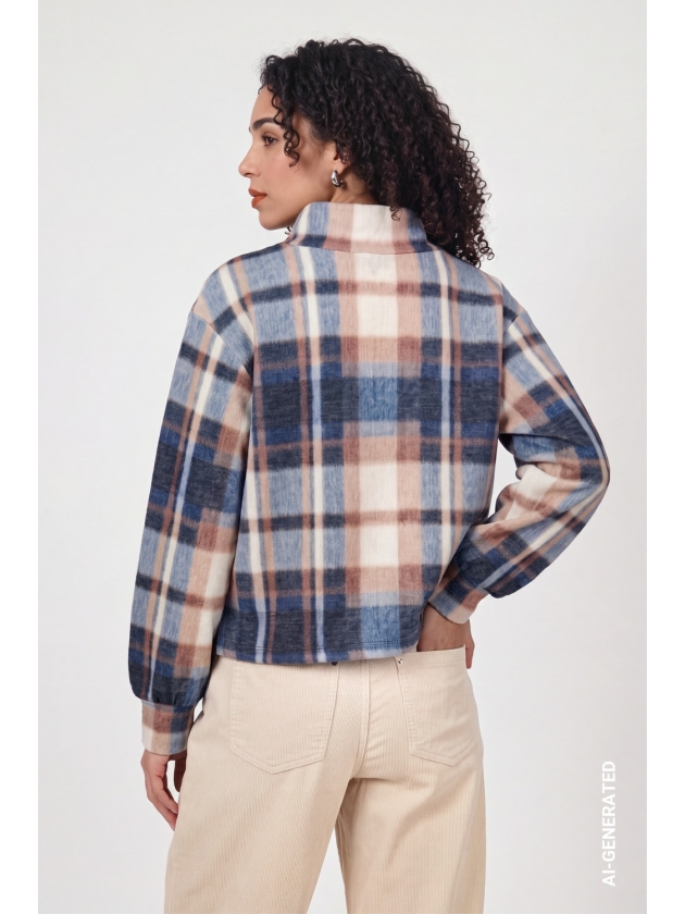 Monari Pullover 554 Tiramisu gemusstert