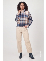Monari Pullover 554 Tiramisu gemusstert