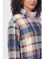 Monari Pullover 554 Tiramisu gemusstert