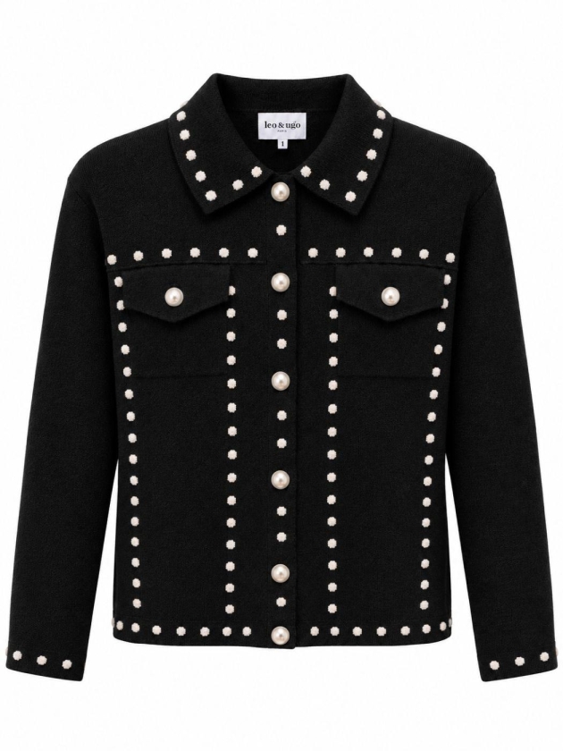 Leo en Ugo TOP AH234 BLACK/OFF WHITE