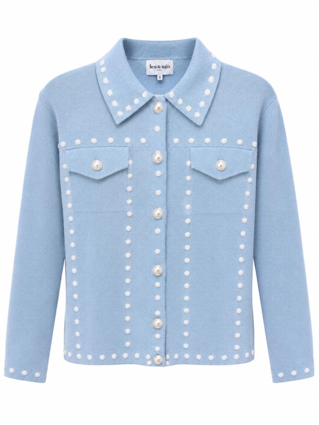 Leo en Ugo TOP AH234 SKY BLUE/OFF WHITE