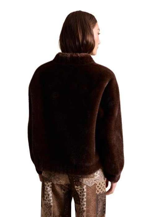 Leo en Ugo COAT KH970 DARK BROWN