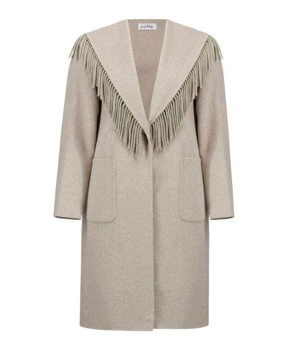 Joseph Ribkoff LDS Coat 37 Oatmeal