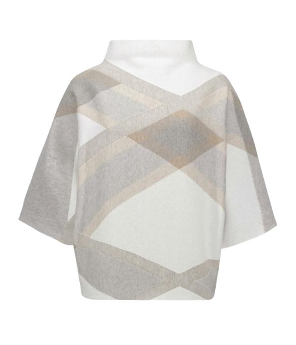 Joseph Ribkoff LDS Top 4564 Winter white/multi