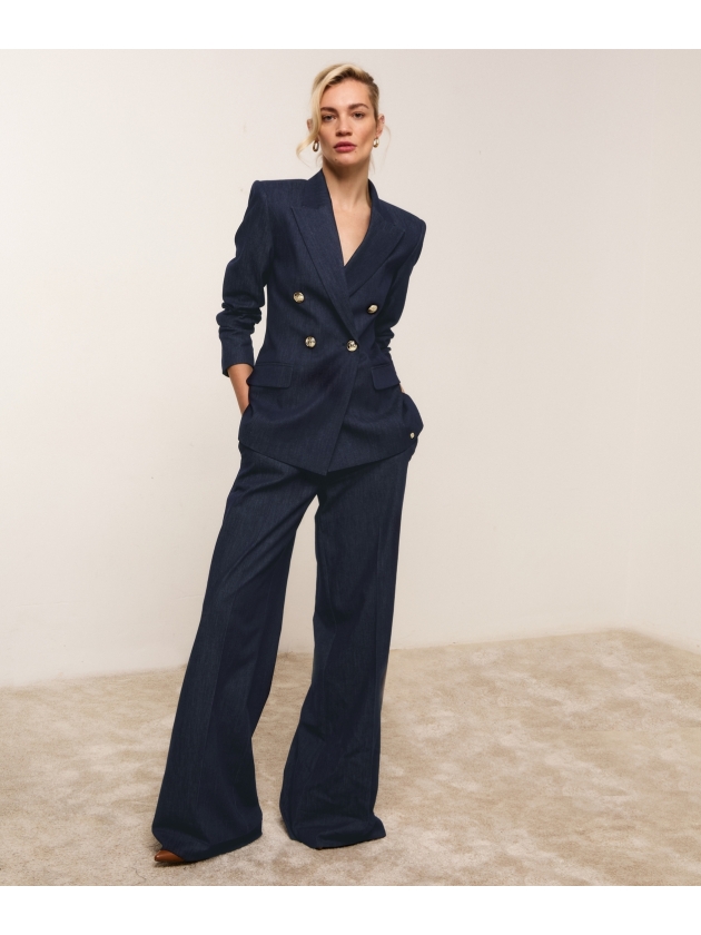 Josh V BLUEBELL 653 dark blue chambray