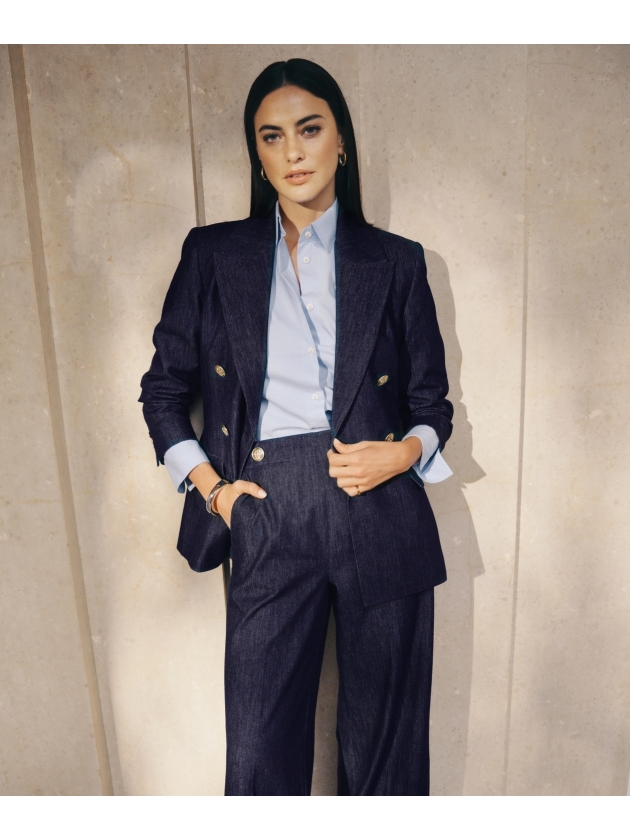 Josh V BLUEBELL 653 dark blue chambray