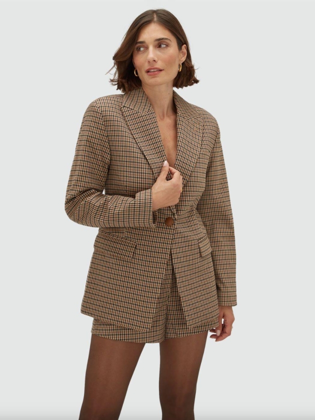 Josh V BERYL 645 brown check