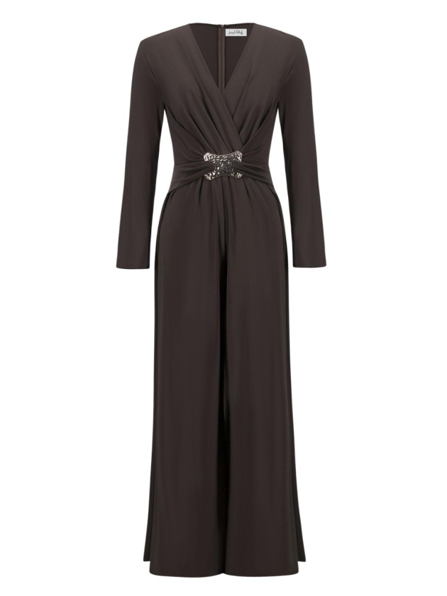 Joseph Ribkoff LDS Jumpsuit 3799 Mocha
