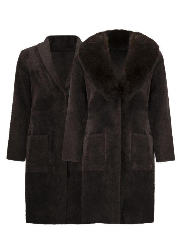 Joseph Ribkoff LDS Coat 3799 Mocha