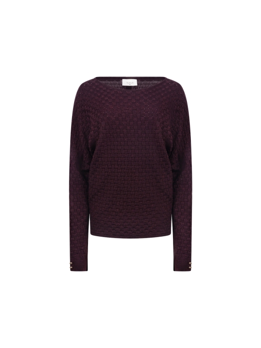 NUKUS Kento Top Lurex 333 cherry