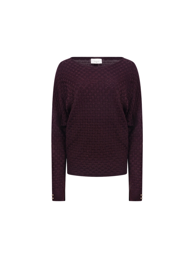 NUKUS Kento Top Lurex 333 cherry