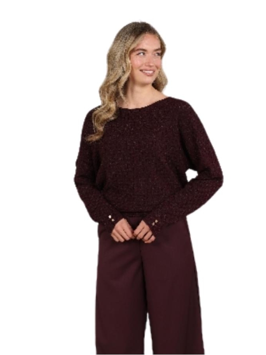 NUKUS Kento Top Lurex 333 cherry