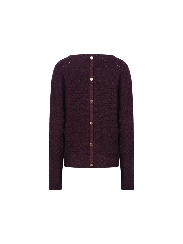 NUKUS Kento Top Lurex 333 cherry