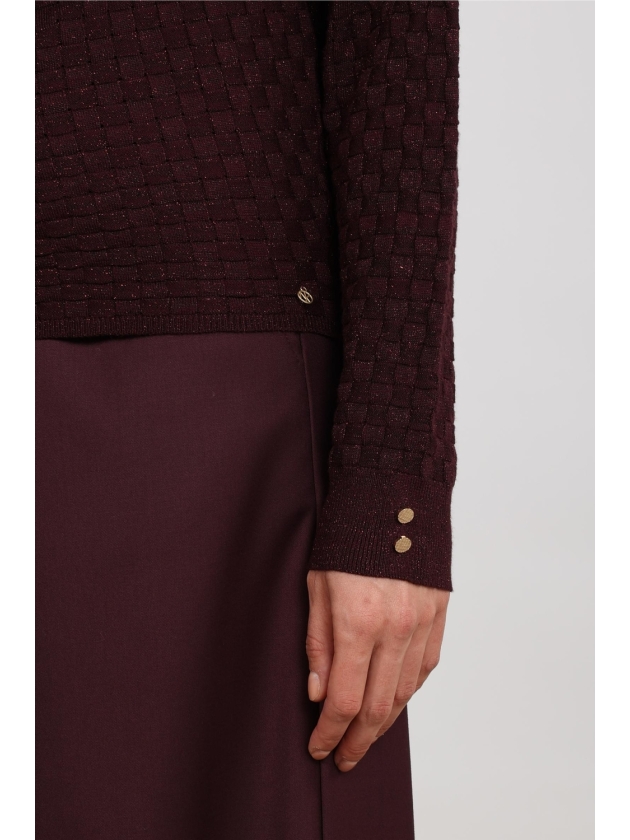 NUKUS Kento Top Lurex 333 cherry