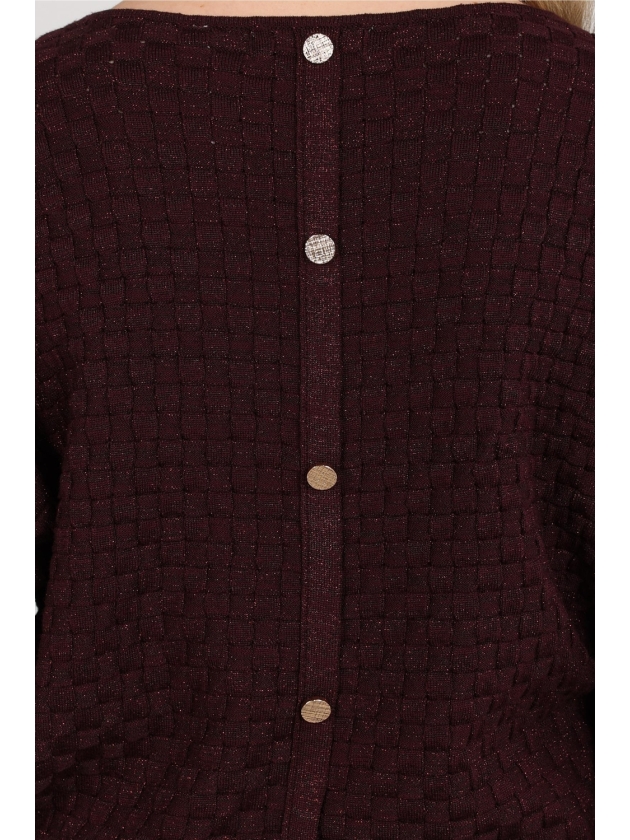 NUKUS Kento Top Lurex 333 cherry