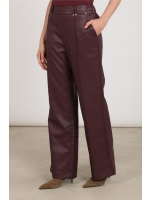NUKUS Jill Pants PU 333 cherry