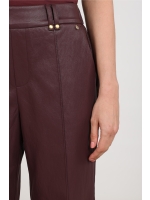 NUKUS Jill Pants PU 333 cherry
