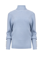 NUKUS Sylvia Pullover Lurex 46 sky