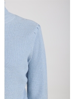 NUKUS Sylvia Pullover Lurex 46 sky
