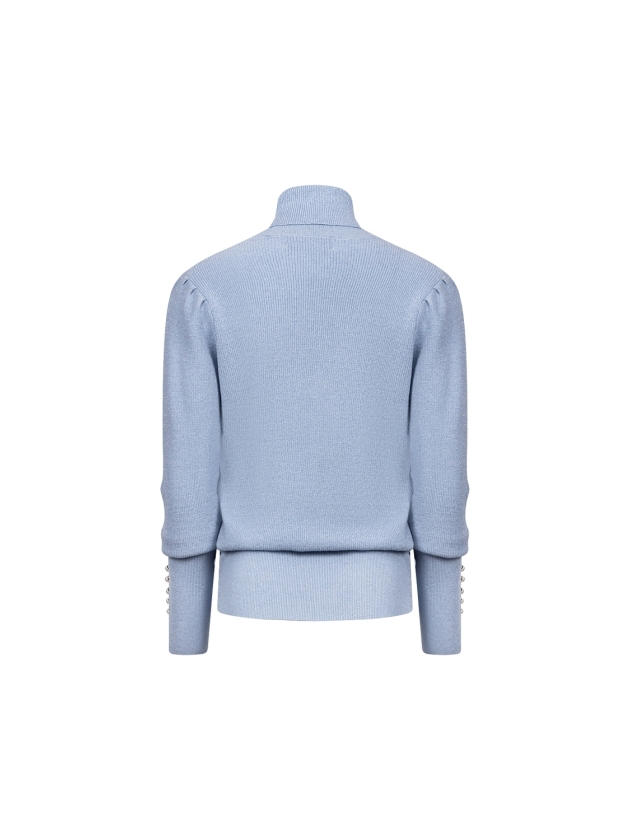 NUKUS Sylvia Pullover Lurex 46 sky