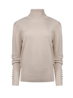 NUKUS Sylvia Pullover Lurex 9 sand