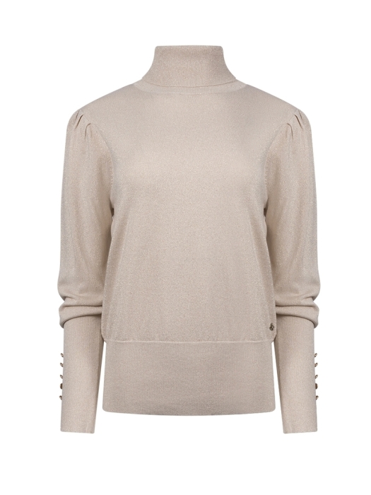 NUKUS Sylvia Pullover Lurex 9 sand