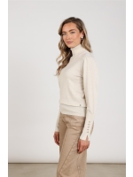 NUKUS Sylvia Pullover Lurex 9 sand