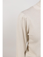 NUKUS Sylvia Pullover Lurex 9 sand