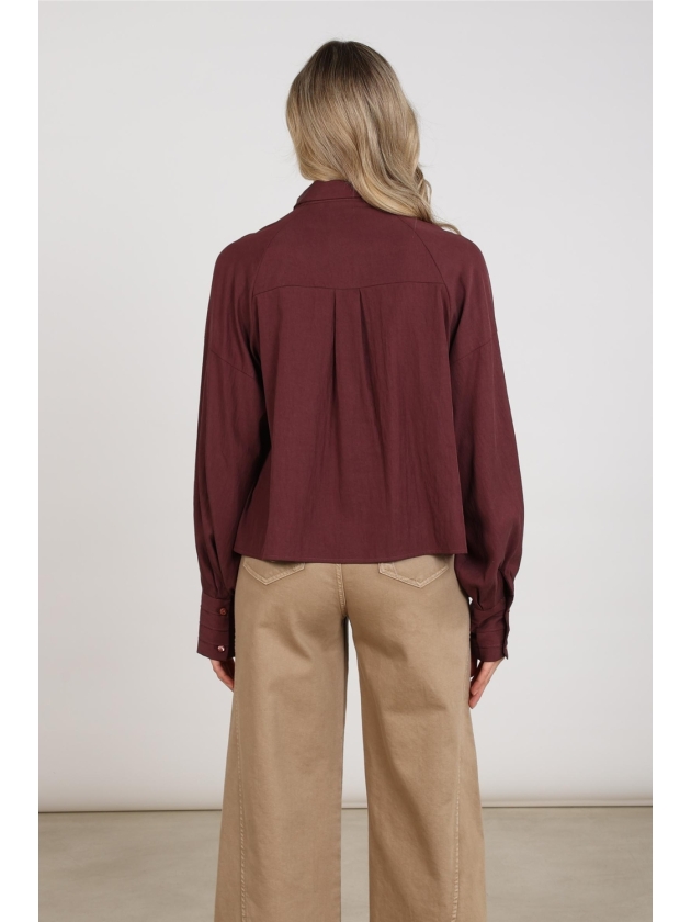 NUKUS Alexandra Blouse 333 cherry