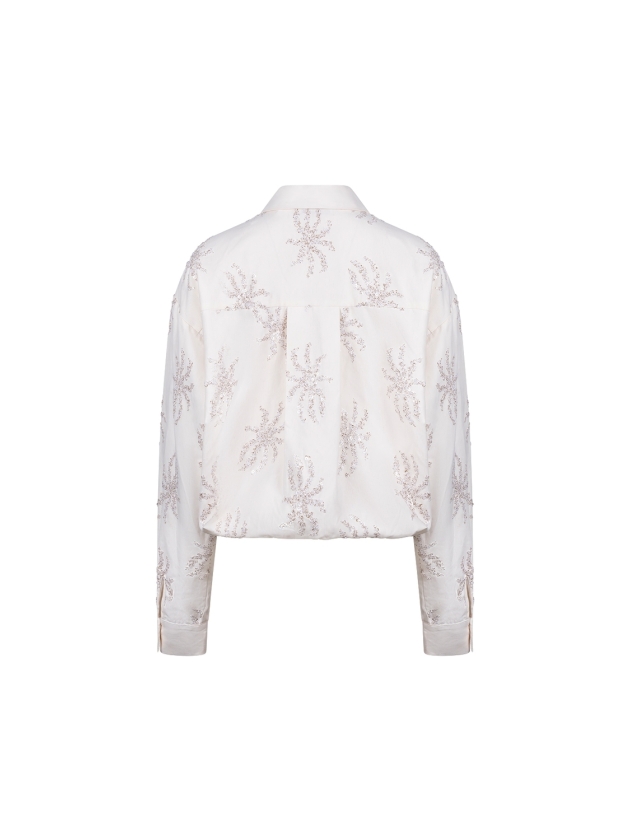 NUKUS Aster Blouse Paillet 17 off white