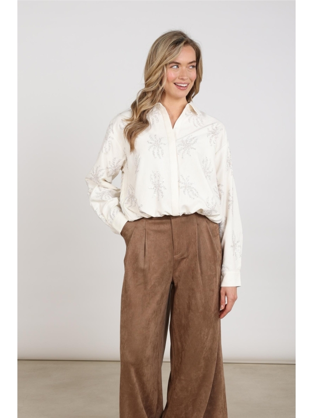 NUKUS Aster Blouse Paillet 17 off white
