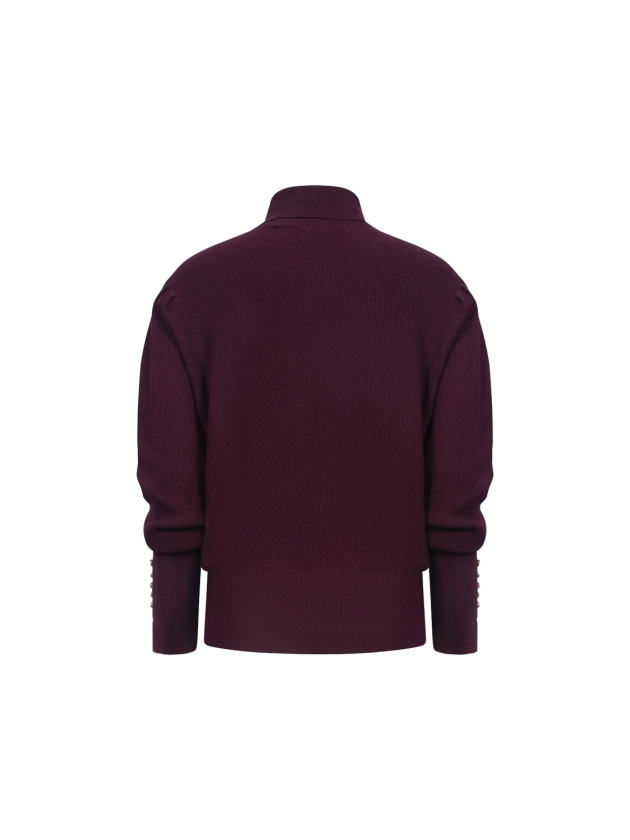 NUKUS Silvi Pullover Plain 333 cherry