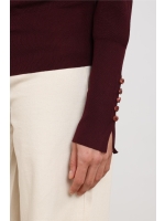 NUKUS Silvi Pullover Plain 333 cherry