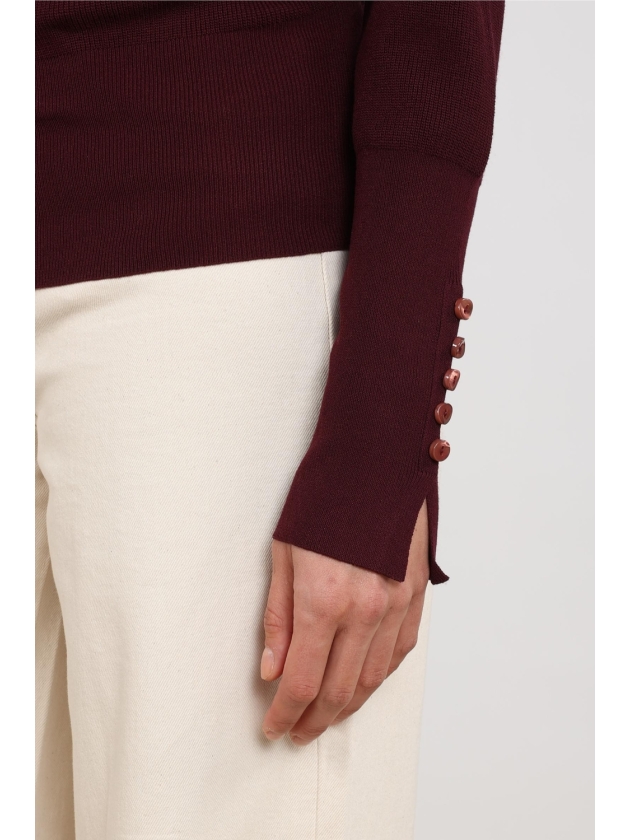 NUKUS Silvi Pullover Plain 333 cherry