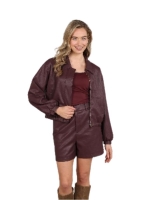 NUKUS Dominique Jacket PU 333 cherry