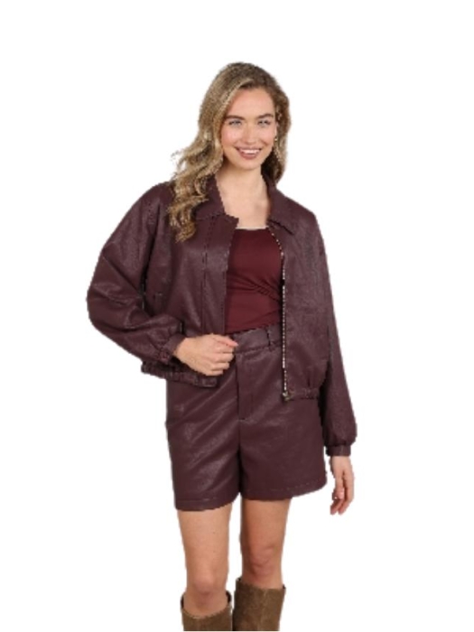NUKUS Dominique Jacket PU 333 cherry
