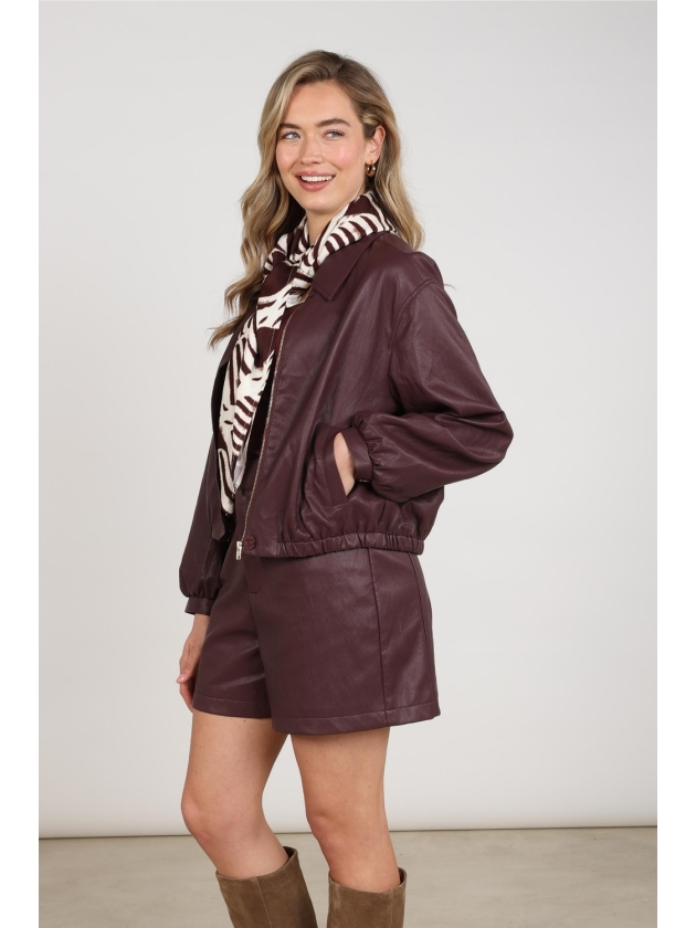 NUKUS Dominique Jacket PU 333 cherry