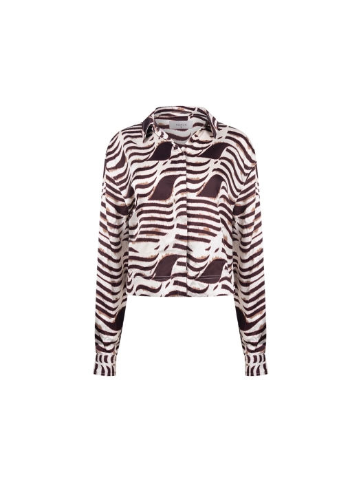 NUKUS Adora Blouse Zebra 392 offwhite/cherry