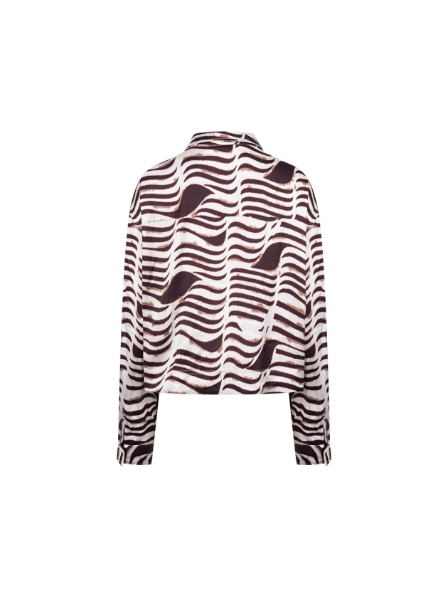 NUKUS Adora Blouse Zebra 392 offwhite/cherry