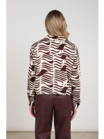NUKUS Adora Blouse Zebra 392 offwhite/cherry