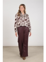 NUKUS Adora Blouse Zebra 392 offwhite/cherry