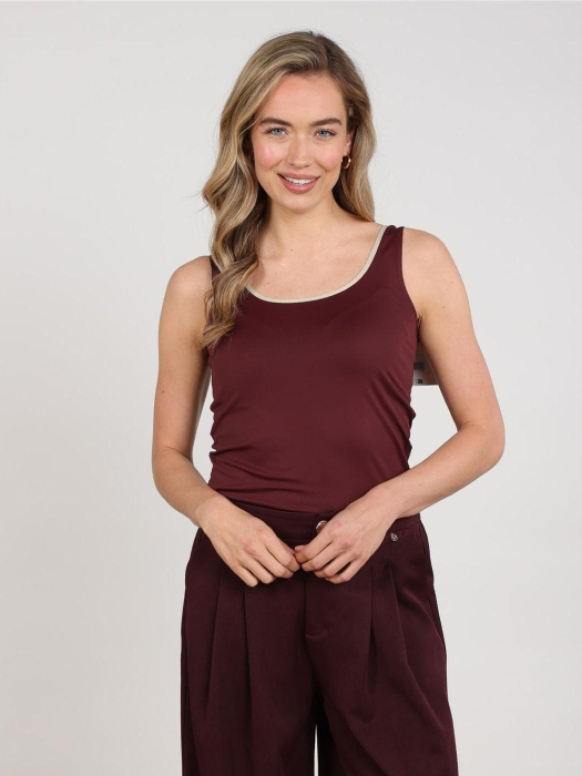 NUKUS Juba Singlet 397 cherry/gold