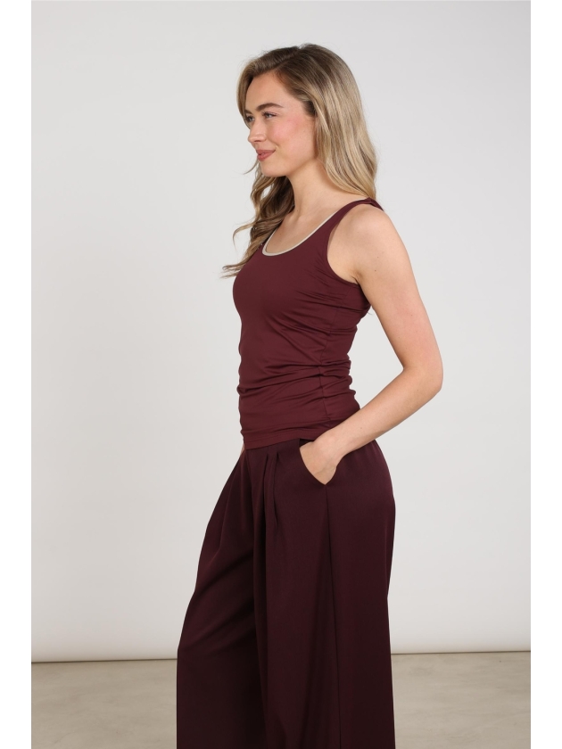 NUKUS Juba Singlet 397 cherry/gold